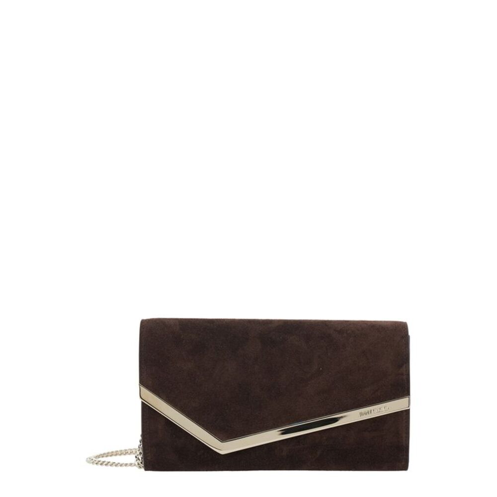 Jimmy Choo Women Emmie Suede With Brass Details And Brown Color For Women